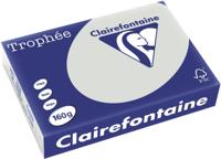 Clairefontaine Trophée Pastel, gekleurd papier, A4, 160 g, 250 vel, lichtgrijs