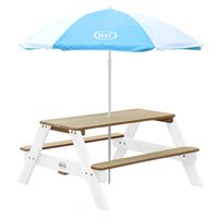 AXI Parasol ?125 cm voor kinderen in blauw & wit Compatibel met AXI picknicktafels, watertafels & zandbakken - thumbnail