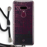 Marrakech print: HTC U12+ Transparant Hoesje met koord