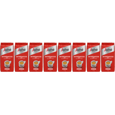 Segafredo Intermezzo - koffiebonen - 8 x 1 kilo