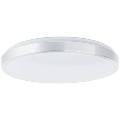 Brilliant Nikkel plafondlampLivius met wit Ø 48,5cm - G80562A21
