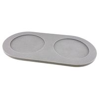 pino Voerbak-onderlegger Serving Tray Zand, dolphin grey solid, Maat: L - thumbnail