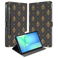 Franse Lelie Book Case Hoesje met Standaard Samsung Galaxy Tab S10 FE | Tab S9 FE Franse Lelie Book Case Hoesje met Standaard Samsung Galaxy Tab S10 FE | Tab S9 FE