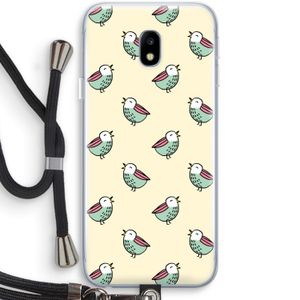Vogeltjes: Samsung Galaxy J3 (2017) Transparant Hoesje met koord