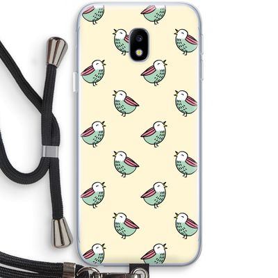 Vogeltjes: Samsung Galaxy J3 (2017) Transparant Hoesje met koord