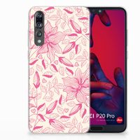 Huawei P20 Pro TPU Case Pink Flowers