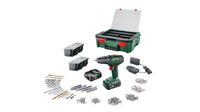 Bosch UniversalDrill 18 boormachine (2 accu&apos;s 1,5Ah + SystemBox + 241 accessoires) - thumbnail