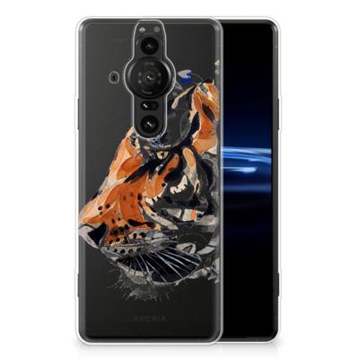 Smartphone hoesje Sony Xperia Pro-I Watercolor Tiger