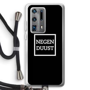 Negenduust black: Huawei P40 Pro Plus Transparant Hoesje met koord