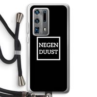Negenduust black: Huawei P40 Pro Plus Transparant Hoesje met koord