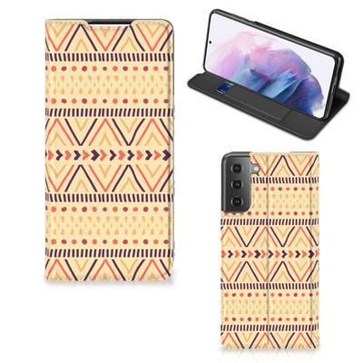 Samsung Galaxy S21 Plus | Hoesje met Magneet | Aztec Yellow