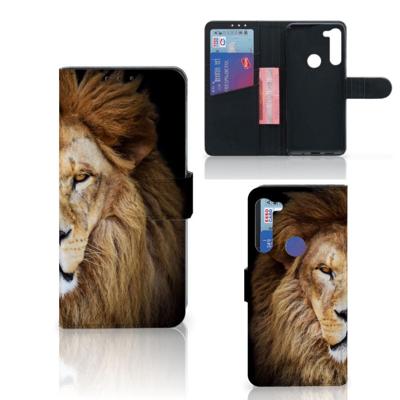 Motorola G8 Power | Telefoonhoesje | Met pasjeshouder | Leeuw