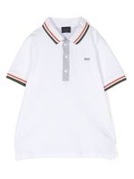 Fay Kids polo à logo brodé - Blanc