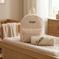 Rugzak Babycadeauset Prêt Ridge and Row Beige