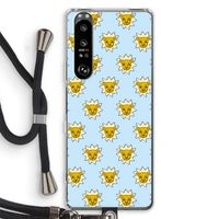 Leeuwenkoppen: Sony Xperia 1 III Transparant Hoesje met koord