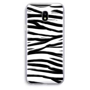 Zebra pattern: Samsung Galaxy J3 (2017) Transparant Hoesje