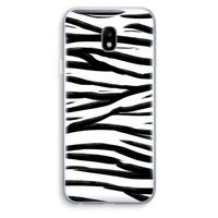 Zebra pattern: Samsung Galaxy J3 (2017) Transparant Hoesje