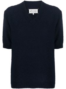 Maison Margiela pull Nostalgic en maille texturée - Bleu