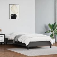 Bedframe kunstleer grijs 100x200 cm
