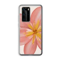 Pink Ellila Flower: Huawei P40 Pro Transparant Hoesje