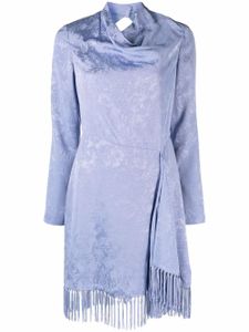 Simkhai robe courte à franges - Bleu