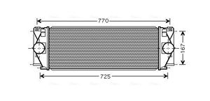 Intercooler, inlaatluchtkoeler MS4396