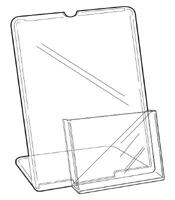 L-standaard A4 met folderhouder A5