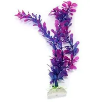 Kunststof aquariumplant blauw-paars