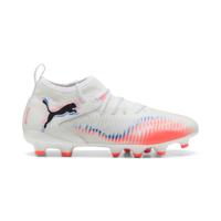 PUMA Future 8 Match Gras / Kunstgras Voetbalschoenen (MG) Kids Wit Felrood Blauw