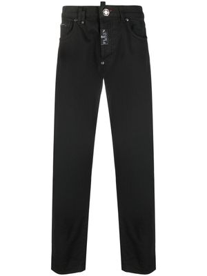 Philipp Plein jean droit à taille basse - Noir