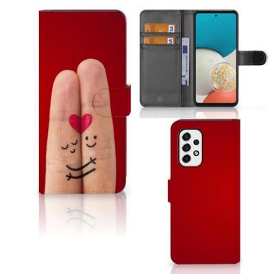 Samsung Galaxy A53 | Wallet Case | met Pasjes | Liefde - Origineel Romantisch Cadeau