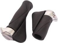 Ergotec Fietsgreep met ergonomisch handvat, 130mm/87mm, kraton materiaal, zwart