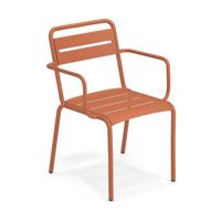 EMU Star tuinstoel aluminium met arm maple red