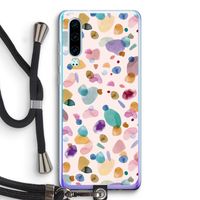 Terrazzo Memphis Pink: Huawei P30 Transparant Hoesje met koord