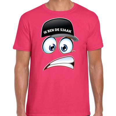 Vrijgezellenfeest T-shirt voor heren - Ik ben de Sjaak - roze - bruiloft / trouwen Vrijgezellenfeest T-shirt voor heren - Ik ben de Sjaak - roze - bruiloft / trouwen
