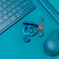 JLab JBuds Mini Headset Draadloos In-ear Oproepen/muziek Bluetooth Aqua-kleur - thumbnail