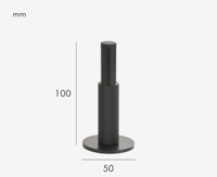 Nurlin Brass Knurled Deurstopper Nurlin Brass Knurled Deurstopper