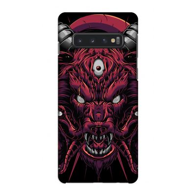 Hell Hound and Serpents: Samsung Galaxy S10 4G Volledig Geprint Hoesje