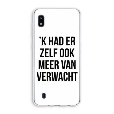 Meer verwacht: Samsung Galaxy A10 Transparant Hoesje