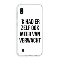 Meer verwacht: Samsung Galaxy A10 Transparant Hoesje