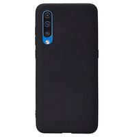 Anti-Vingerafdruk Mat Samsung Galaxy A50 TPU Hoesje - Zwart