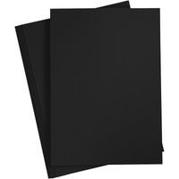 5x Zwart knutsel karton A4 - thumbnail