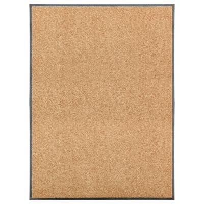 VidaXL Deurmat wasbaar 90x120 cm crème