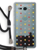Bollen: Sony Xperia XZ2 Compact Transparant Hoesje met koord