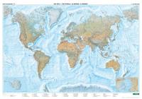 Wereldkaart World fysisch groot | 170 x 118 cn | Freytag & Berndt