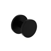 Intersteel Voordeurknop rond ø55mm éénzijdige montage - aluminium/zwart