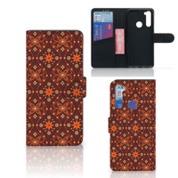 Xiaomi Redmi Note 8T Telefoon Hoesje Batik Brown - thumbnail