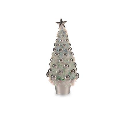 Kerstboom Krist+ 18CH307/IRIDESCENT Zilverkleurig Polypropyleen Plastic Iriserend 16 x 37,5 x 16 cm