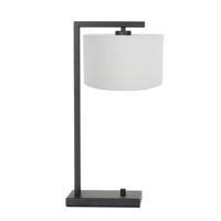 Steinhauer Strakke tafellampjStanger zwart met off white - 7120ZW