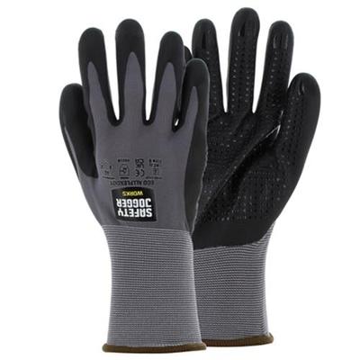 Safety Jogger Handschoenen Eco Allflexdot 4X31A | Zwart | Maat 8 - 5401160907454